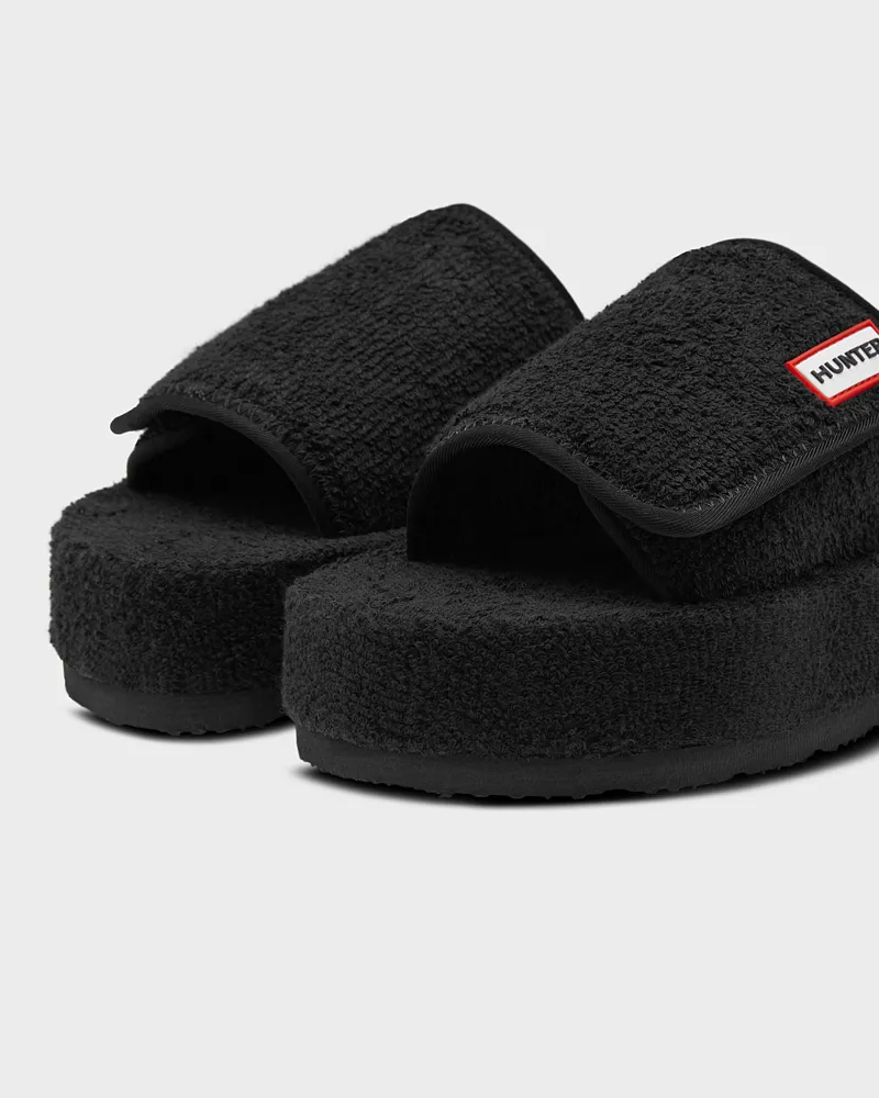 Hunter Womens Beach Slider in Black-5